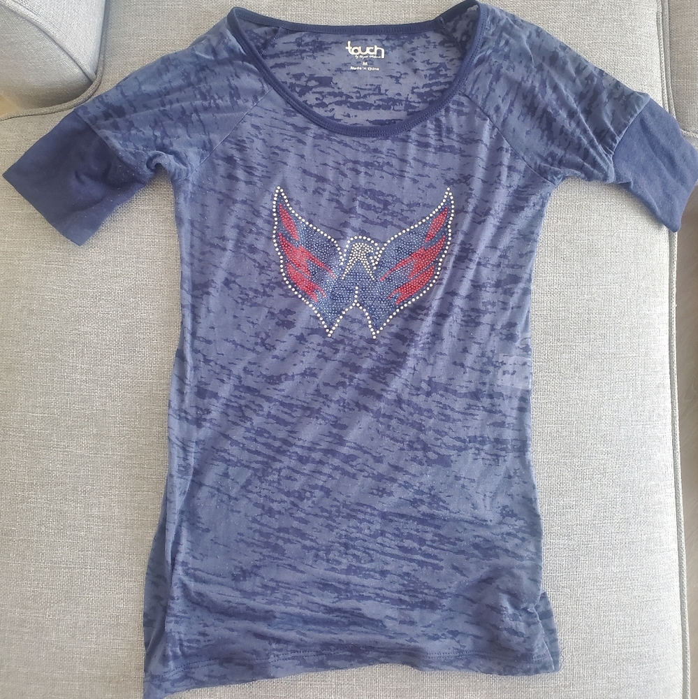Washington capitals rhinestone top
